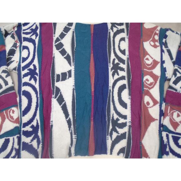 Coogi Style 3D Crewneck Sweater Sz Large Men’s Vintage Hip Hop American Priority - Picture 2 of 12